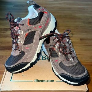 L.L. Bean Womens TEK 2.5 Brown Orange Waterproof Insulated Hiking Boots Sz 8 EUC
